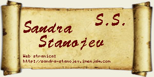 Sandra Stanojev vizit kartica